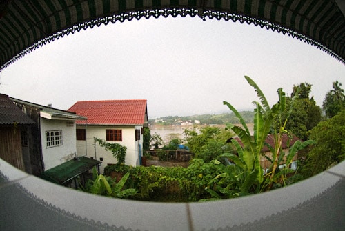 Vistas al río desde un balcón