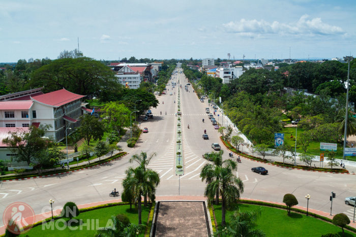 Vista en dirección al río Mekong