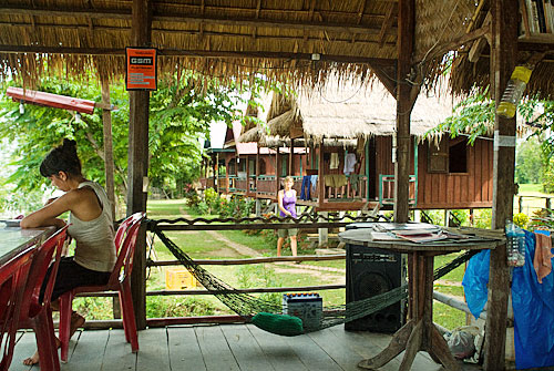 Vistas de las cabañas desde el restaurante
