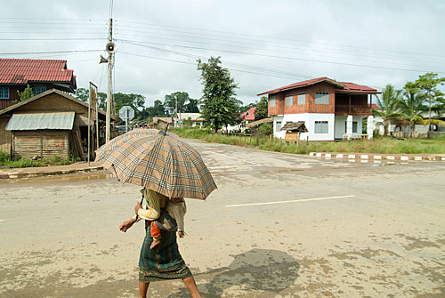 Calle principal de Vieng Phouka