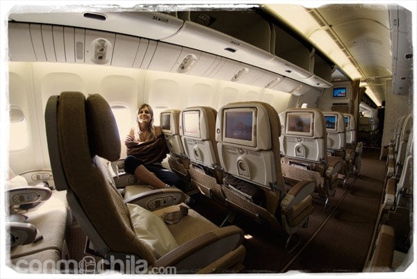 Un avión casi para nosotros solos