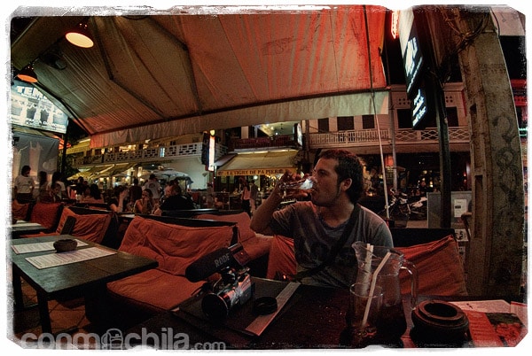 Aplacando la sed en el Temple pub