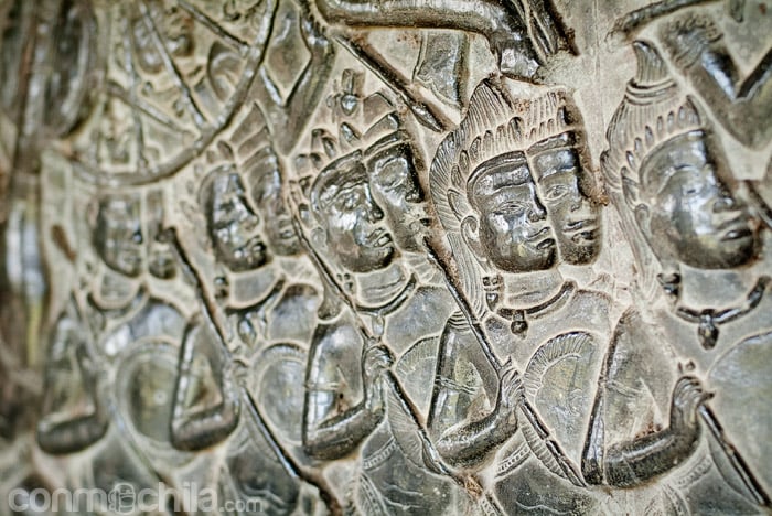 Soldados del antiguo imperio jemer
