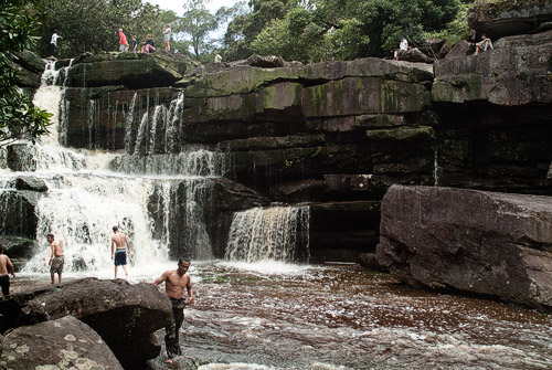 Vista general de las cascadas