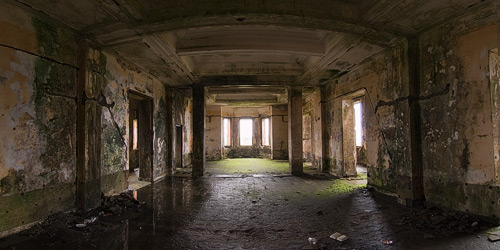 Vista del salón hacia el mirador