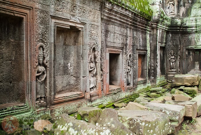 Figuras y bajorrelieves en Ta Prohm