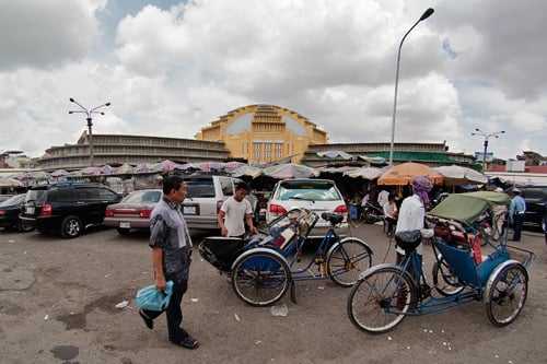 La parte exterior del mercado central
