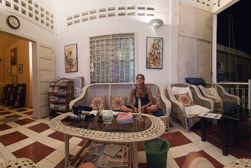 El salón de Blue Dog guesthouse