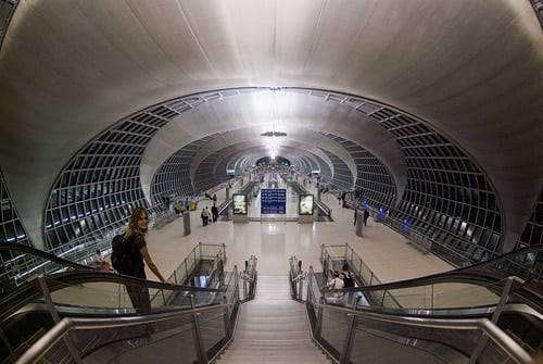 El siempre impresionante aeropuerto de Bangkok