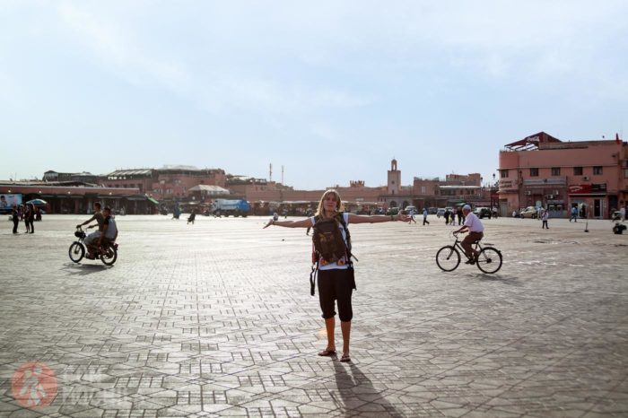 ¿Esto es Djemaa el-Fna? ¿Dónde está la gente?