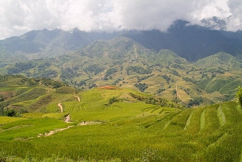 Primeras vistas en un trekking por Sapa