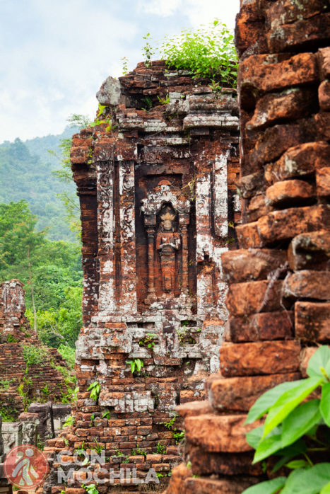 Detalle de las ruinas