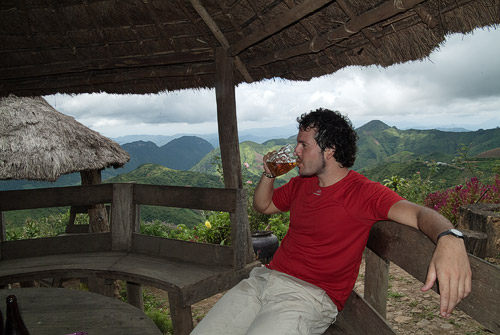 La cervecita de rigor... ¿como no?