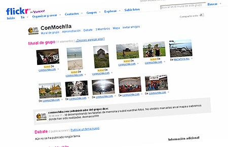 Ya tenemos un grupo en Flickr
