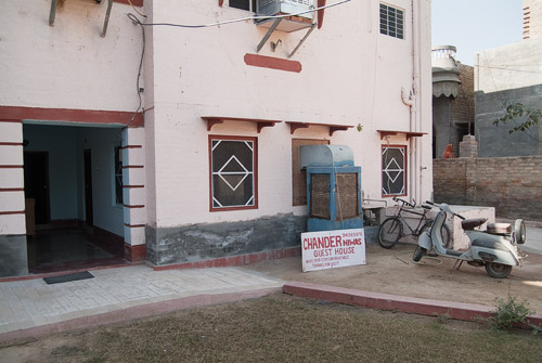 Parte delantera de la guesthouse