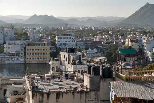 Las preciosas vistas de Udaipur