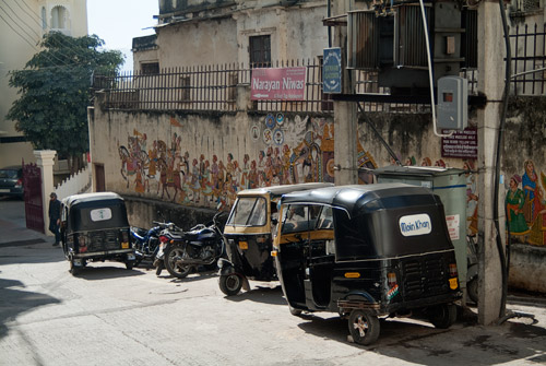 Parada de rickshaws