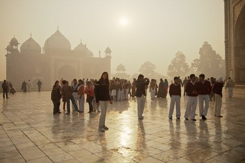 Nos despedimos del Taj Mahal