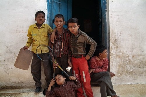 El "badminton team" de Khajuraho