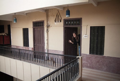 La entrada de nuestra habitación