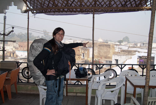 Las vistas del Tah Mahal desde la terraza del Hotel Shahjahan