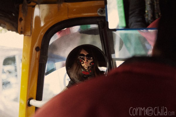 Foto "artística" en un rickshaw