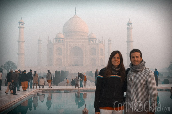 Pelé y melé en el Taj Mahal