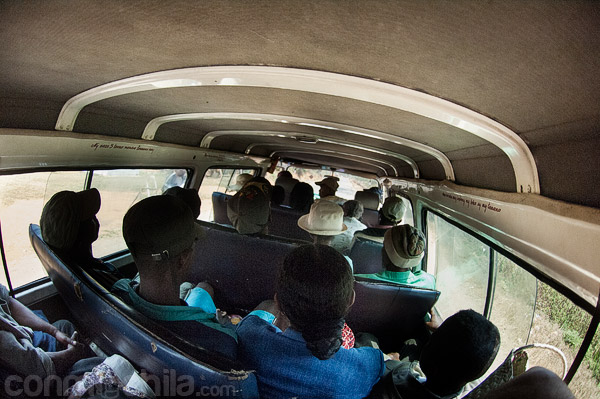 Nuestra vista del taxi-brousse