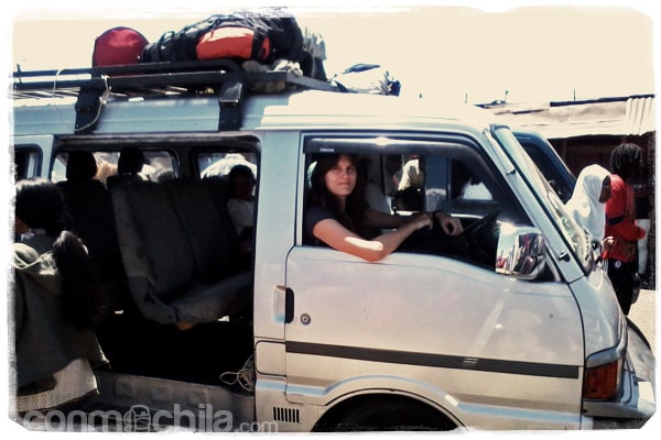 Nuestro primer taxi-brousse desde Antananarivo
