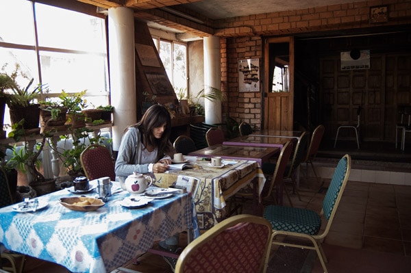 Comedor del hotel con su ventanal