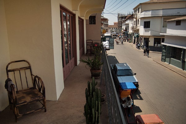 Vistas de la calle desde la terraza