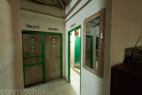 Acceso a wc y las duchas