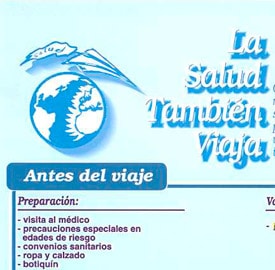 Vacunas y consejos para viajes