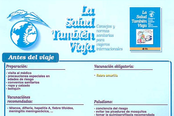 Vacunas y consejos para viajes