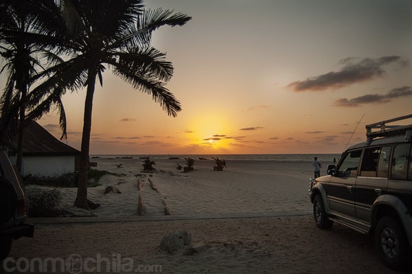 Puesta de sol en Morondava