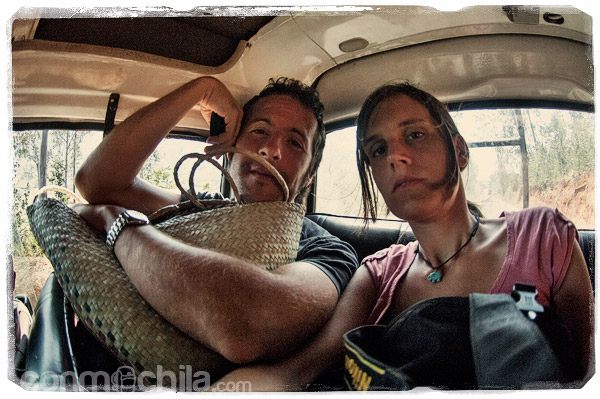 Agobio en la parte trasera del taxi-brousse
