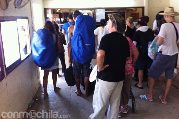 Oficina donde nos sellan la entrada a Camboya