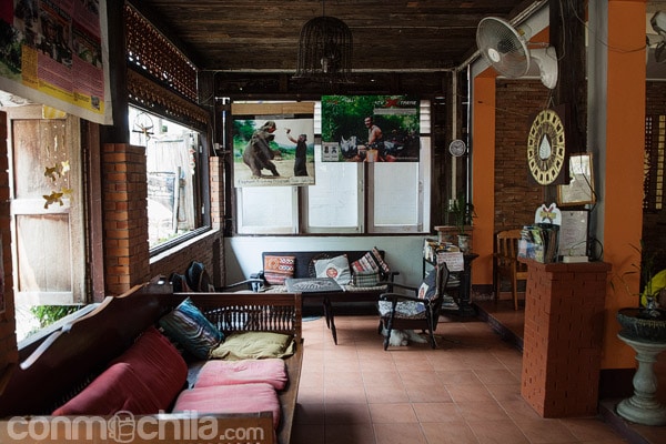 La sala de estar de la entrada