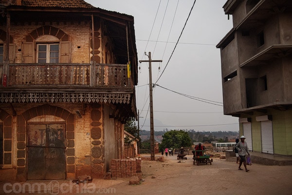 Una de las casas del pueblo