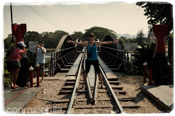 En el famoso puente sobre el río Khwae