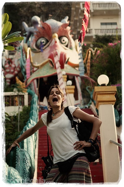 Imitando la boca del dragón