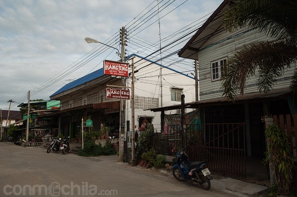 Cartel con la indicación de la calle