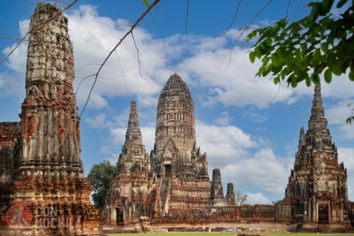Wat Chaiwatthanaram en todo su esplendor