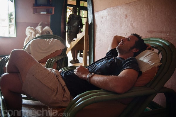 Descansando después del duro viaje