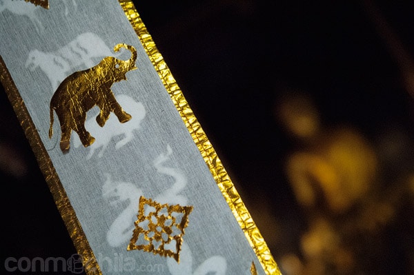 Detalles de elefantes, el animal emblema de Tailandia