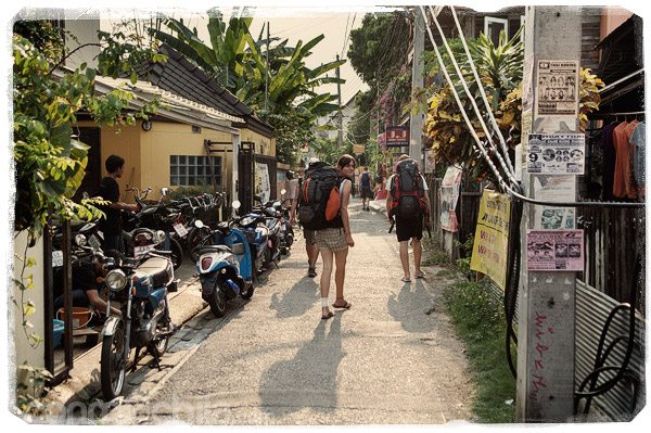 La calle de la guesthouse