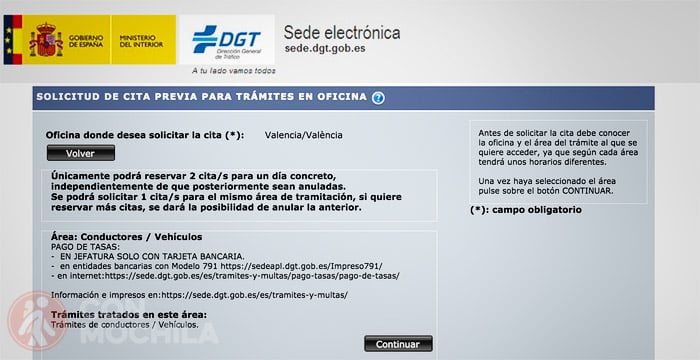 Área de Conductores/Vehículos