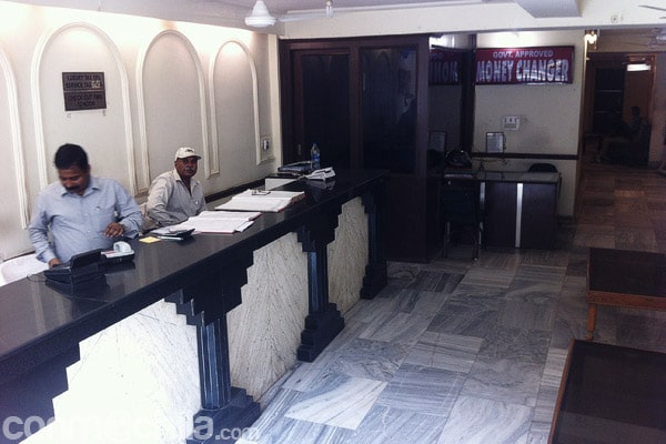Recepción del hotel