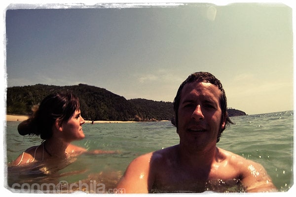 Disfrutando del mar