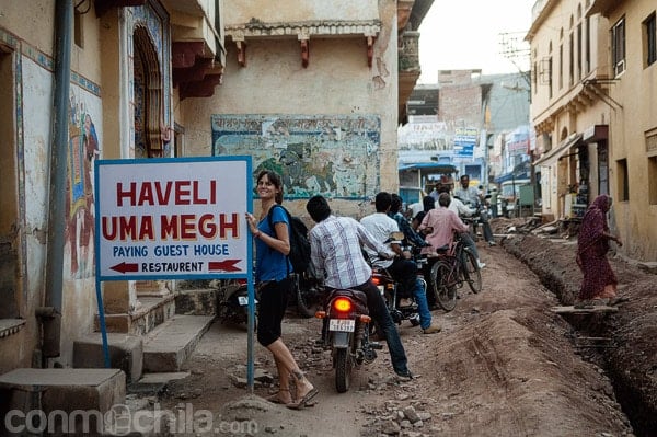 Entrada a la haveli Uma Megh